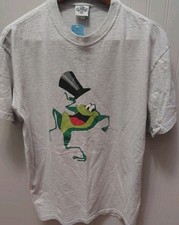VTG 1991 Acme Looney Tunes Michigan J Frog Shirt XL Side Slit Tshirt Deadstock. picture