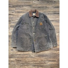VINTAGE CARHARTT DISTRESSED CHORE JACKET (XL) picture