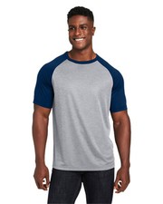 Team 365 Unisex Zone Colorblock Raglan T-Shirt - TT62 picture