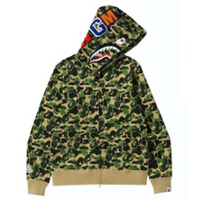 Rare AUTHENTIC BAPE 1st Camo Shark Full Zip Hoodie Size M picture