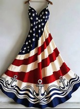 New Style 3D Printed Patriotic Dress picture