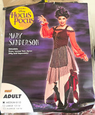 Hocus Pocus Mary Sanderson Adult Costume Dress Halloween, M 8/10 - Disney EXC picture