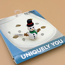 CROCS Jibbitz 3D Snowman ⛄️ 100% Authentic Rare Shoe Charms NWT X'mas Christmas picture