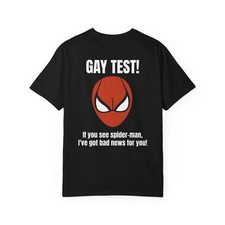 Gay test If You See Spiderman Unisex T shirt FREESHIP picture