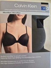 Calvin Klein 2 Pack Lightly Lined Demi Microfiber Bras 38D 0041 picture