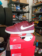 Nike Big Nike Low Men’s Low Top Lace-Up Leather Sneakers Red/White 355152-601 picture