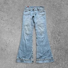 Vanity Y2K Flared Denim Jeans Light Wash Low Rise Retro Flares MCL110-2 picture