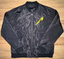 Metallica Authentic Men's XL M72 Bomber Jacket Full Zip 72 Seasons Logo Sphere  picture