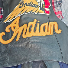 Leather Indian Motorcycle Womens Vest picture