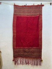 Vintage Fabulous Hand Woven 20th Century Tunisian Bakhnoug Women's Wedding Shawl picture