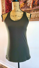 Lululemon Women's Green S Scoop Neck Stretch Slim Fit Racerback Tank picture