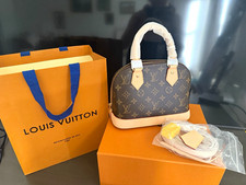 AUTHENTIC Louis Vuitton Monogram Brown Top Handle Satchel w/ Detachable Strap picture
