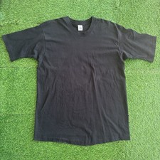 VTG 90s Fruit Of The Loom Blank T-Shirt Black Men’s XL Single Stitch Made In USA picture