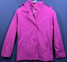 Cheneral The Original Jacket Women M Pink Outdoor Zipper Pocket Rain Wind Hoodie picture