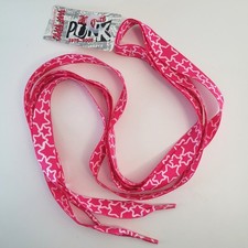 Hot Topic 30 Years of Punk 1976-2006 Pink Star Shoelaces 48