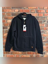NWT Weatherproof Vintage mens sherpa lined full zip hoodie jacket black M picture