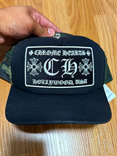 Chrome Hearts CH Hollywood USA Trucker Hat Camo Mesh Back Adjustable One Size picture