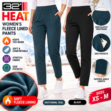 32 Degrees HEAT Women's Fleece Lined Tapered Ankle Pants Stretch NWT XS-M picture