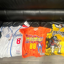 Headgear Classics Lot 3 Youth Jerseys Size S LA Bryant #8 + Marty McFly #88 picture