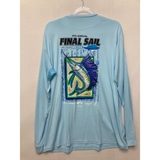 New Pelagic Fishing Shirt XL Blue AquaTek Final Sail Raymarine Long Sleeve Tee picture
