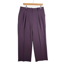 NWT Worthington Women's Everyday Pant Size 12P Rich Plum picture