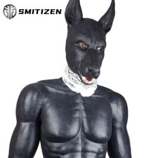 Smitizen Silicone Realistic Black Dog Mask For  Cosplay picture