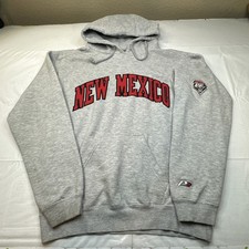University of New Mexico (UNM) Lobos Pullover Hoodie Sweatshirt Gray Sz- S #6859 picture