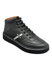 Bally Curter 6310048 Men's Black Leather High Top Sneakers MSRP $720 picture
