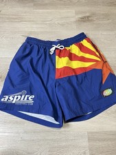 Slunks Aspire Volleyball Club Short Mens Medium M Lined Elastic Waist Arizona picture