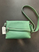 NWT$210 Hammitt VIP Medium Lime Zest Silver Leather Crossbody Retail 425.00 Tag picture