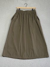 NEW Katharina Hovman $557 Taffeta Easy Skirt Size 6 in Cardamom Lagenlook Midi picture