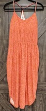 PraNa Women’s Medium Ayla Dress Fresca Flora Fauna Racerback Pads Beach Vacay picture