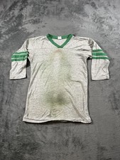 Vintage Bantams Raglan Shirt Mens Medium Gray Green 3/4 Sleeve Baseball 70s USA picture