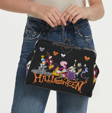 Disney Characters in Costume Happy Halloween Shoulder Cross Body Bag Satchel NEW picture