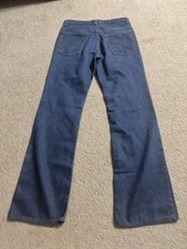 1970s true vintage levi’s 517 0917 flared bootcut dark wash denim jeans 30x33 picture