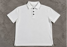 Canali 1934 Polo Shirt Mens M White 100% Cotton Short Sleeve Made in Italy VTG picture