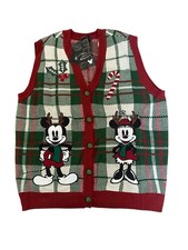 Her Universe Disney Mickey Mouse & Minnie Mouse Holiday Icons Vest Size L picture