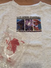 Vintage 1997 Neon Genesis Evangelion shirt L Sega 90s anime hookups Japan NERV picture