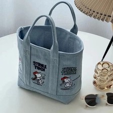 Cartoon Snoopy Embroidered Canvas Bag: Large Capacity, Portable, Handheld* picture