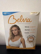 JML Belvia Seamless Comfort Bra White XL Wireless Support Brand New picture