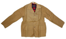 Vintage NOS Redhead Mens Brown Flannel Lined Bird Hunting Shooting Jacket Small picture