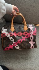 Louis Vuitton Monogram Chain Flower Speedy 30 2016 limited edition no Key picture