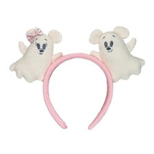 Disney Parks Halloween Ghost Mickey And Minnie Mouse Ear Headband NEW picture