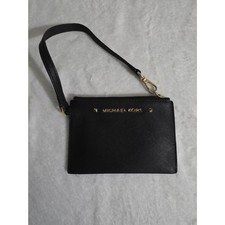 Michael Kors black wristlet / zip pouch. picture