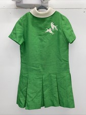 RARE Vintage 1950s 1960s Ruth of Carolina girls Poodles Mod Dress Pleated picture
