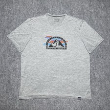 Patagonia Capilene Daily Baselayer Tee Shirt Men Large Gray Built To Endure picture