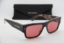 NEW DOLCE & GABBANA DG 4451 3417/7N BLACK HAVANA AUTHENTIC SUNGLASSES 55-15 picture
