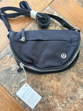 Lululemon All Night Festival Micro 2L Crossbody Bag Black/silver Logo picture