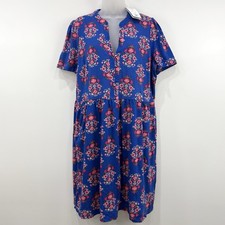 Boden Naomi Short Sleeve Dress 16-18R NWT Wildflower Stamp Boho Cottagecore picture