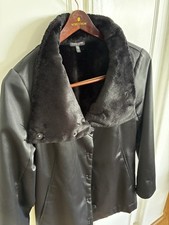 Eileen Fisher Funnel Neck Bonded Fleece Jacket PL Petite Large picture